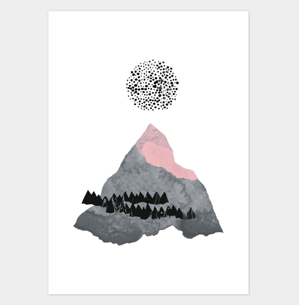 Illustration One Mountain